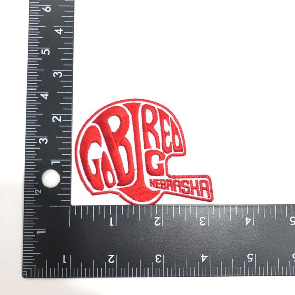 Go Big Red Nebraska Cornhuskers Team Helmet Patches Bundled Deal 10Pc - Picture 2 of 4